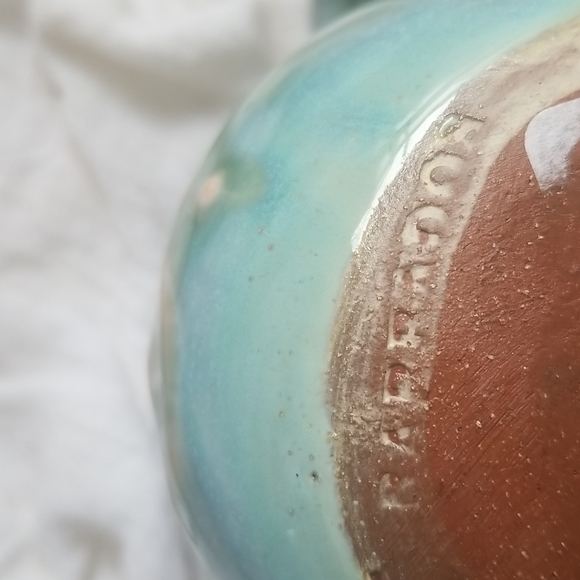 Earthworks - I ♡ Barbados Teal Pottery Mug - Picture 7 of 8